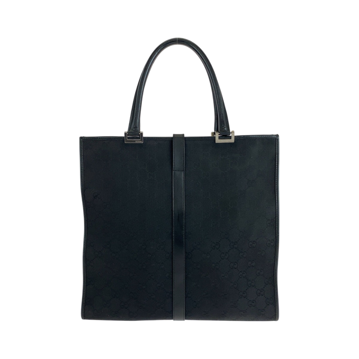 14111
GUCCI グッチ ジャッキー ブラック 黒 シルバー金具 GGキャンバス 002 1064 トートバッグ ハンドバッグ  レディース ABP29