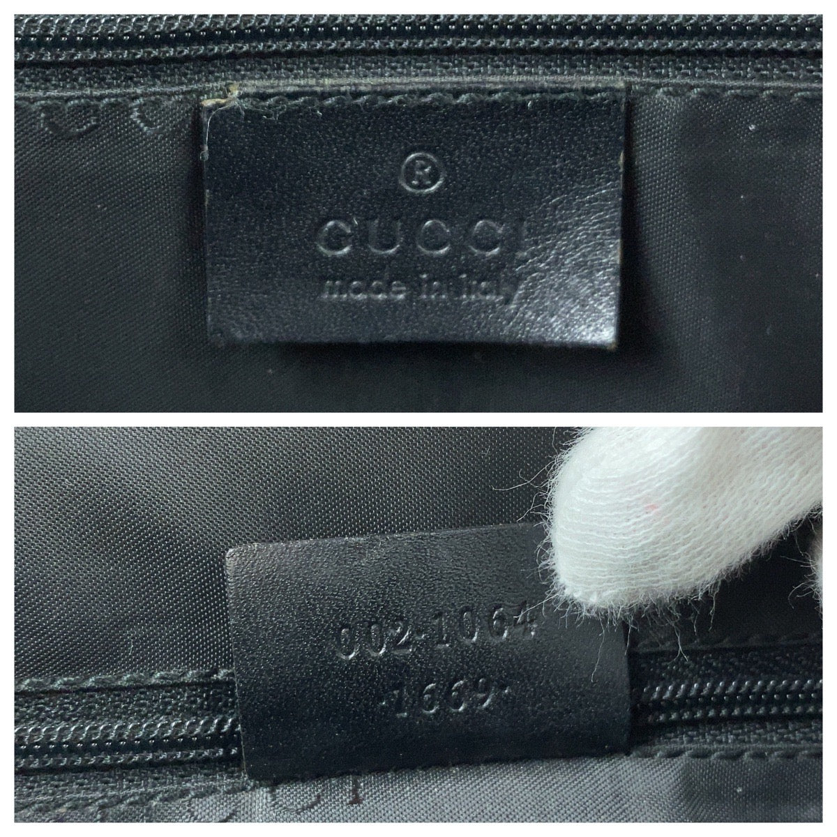 14111
GUCCI グッチ ジャッキー ブラック 黒 シルバー金具 GGキャンバス 002 1064 トートバッグ ハンドバッグ  レディース ABP29