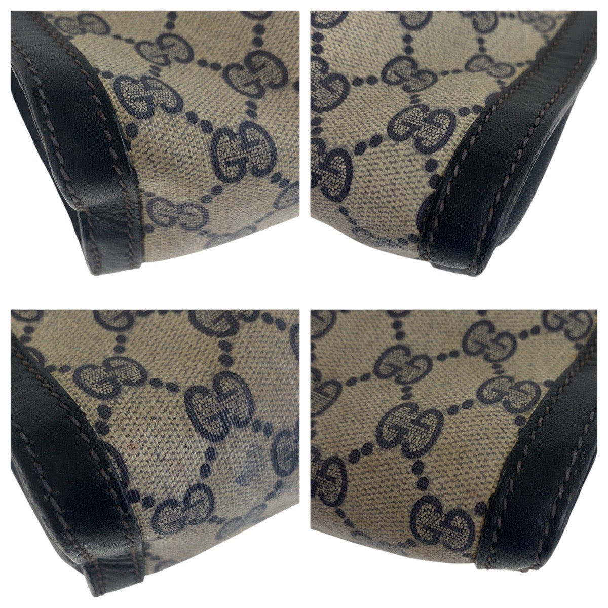 14112
GUCCI グッチ シェリーライン ネイビー マルチカラー GGスプリームキャンバス クラッチバッグ セカンドバッグ  メンズ