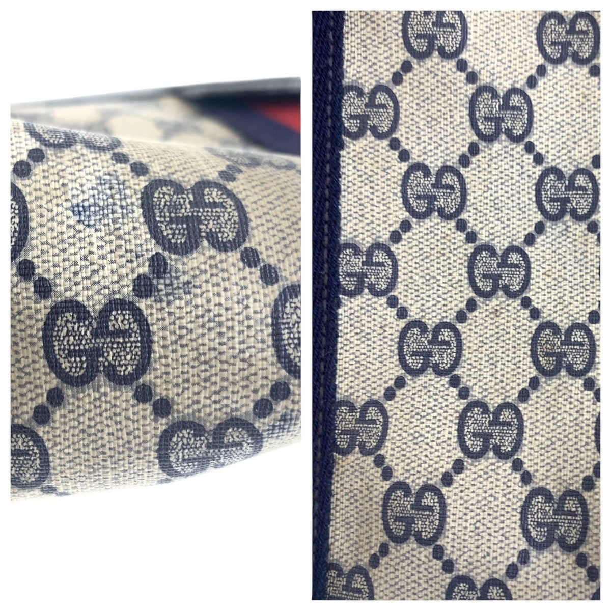 14112
GUCCI グッチ シェリーライン ネイビー マルチカラー GGスプリームキャンバス クラッチバッグ セカンドバッグ  メンズ