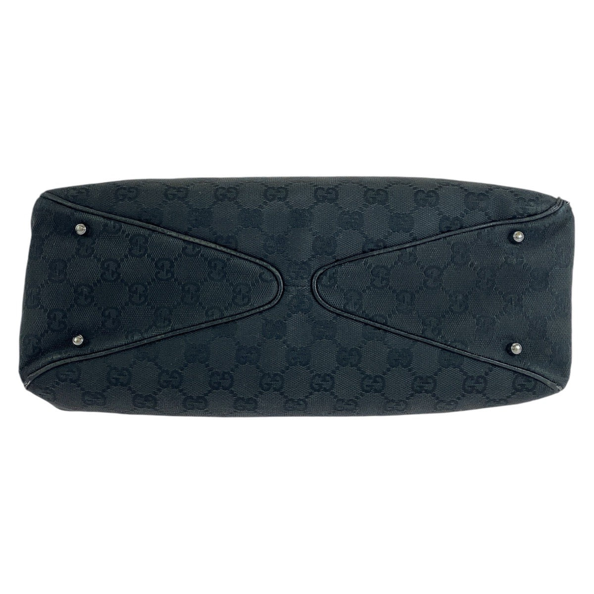 14113
GUCCI グッチ ブラック 黒 GGキャンバス / レザー 113017 トートバッグ ショルダーバッグ  レディース
