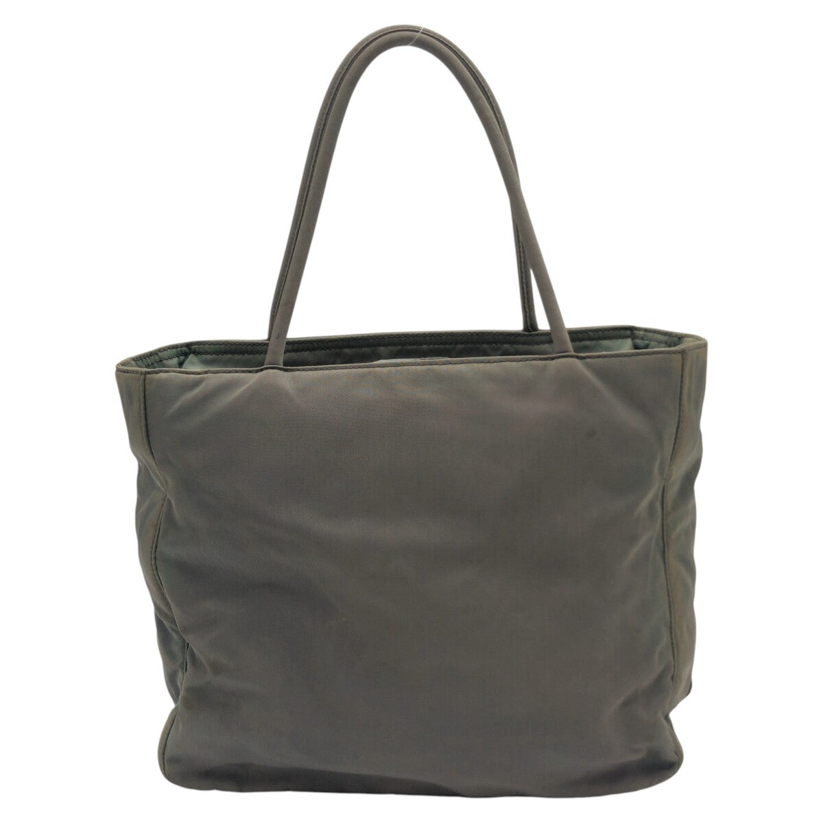 PRADA Prada Triangle Logo Khaki Nylon Tote Bag Handbag for Women