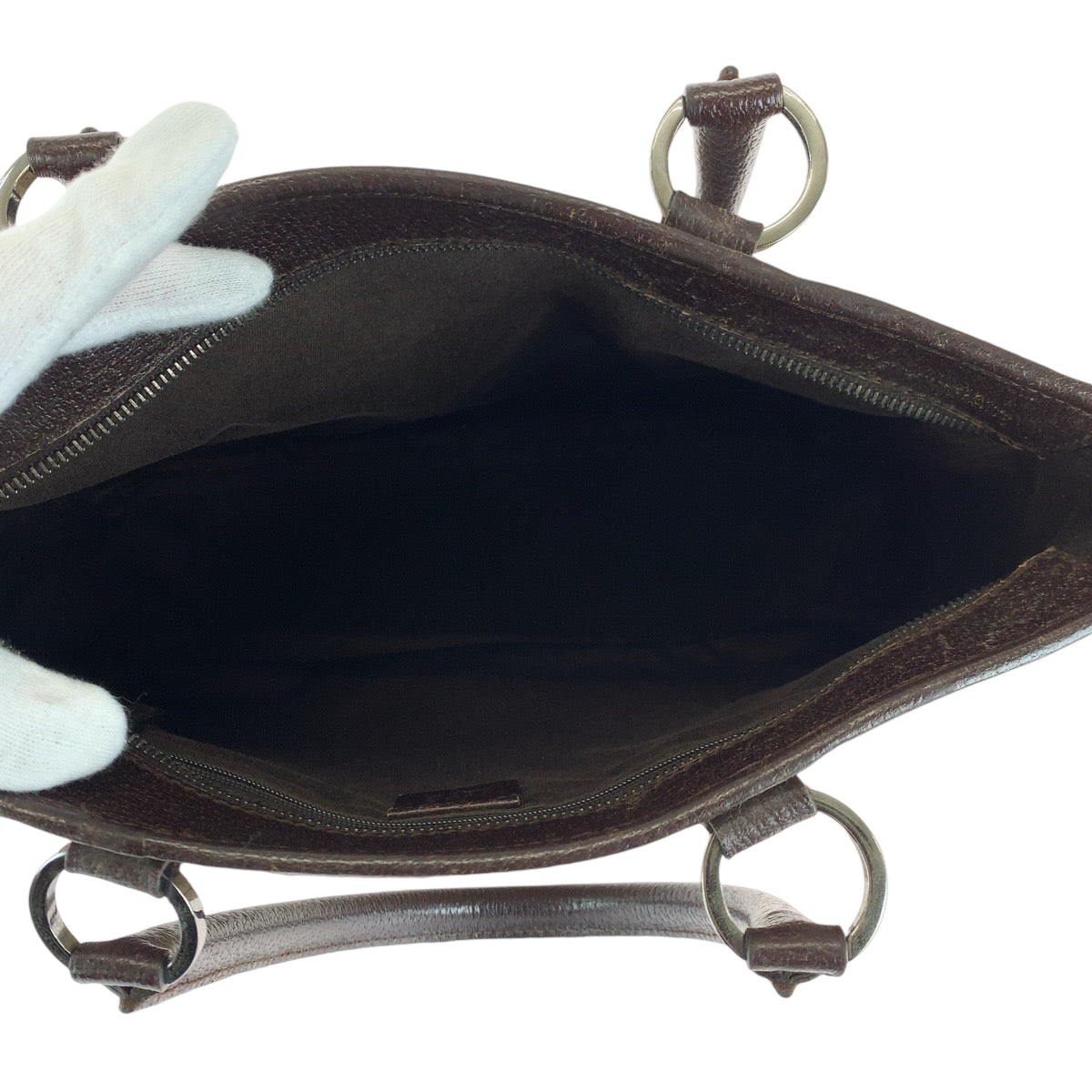 13553
GUCCI グッチ ブラウン ベージュ シルバー金具 GGキャンバス 113011 トートバッグ ショルダーバッグ  レディース