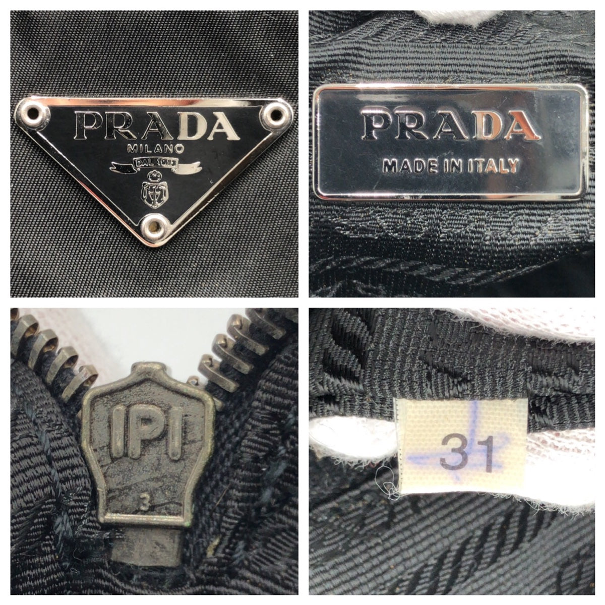 13554
PRADA プラダ テスート 三角ロゴ ブラック 黒 ナイロン ボストンバッグ ショルダーバッグ  レディース