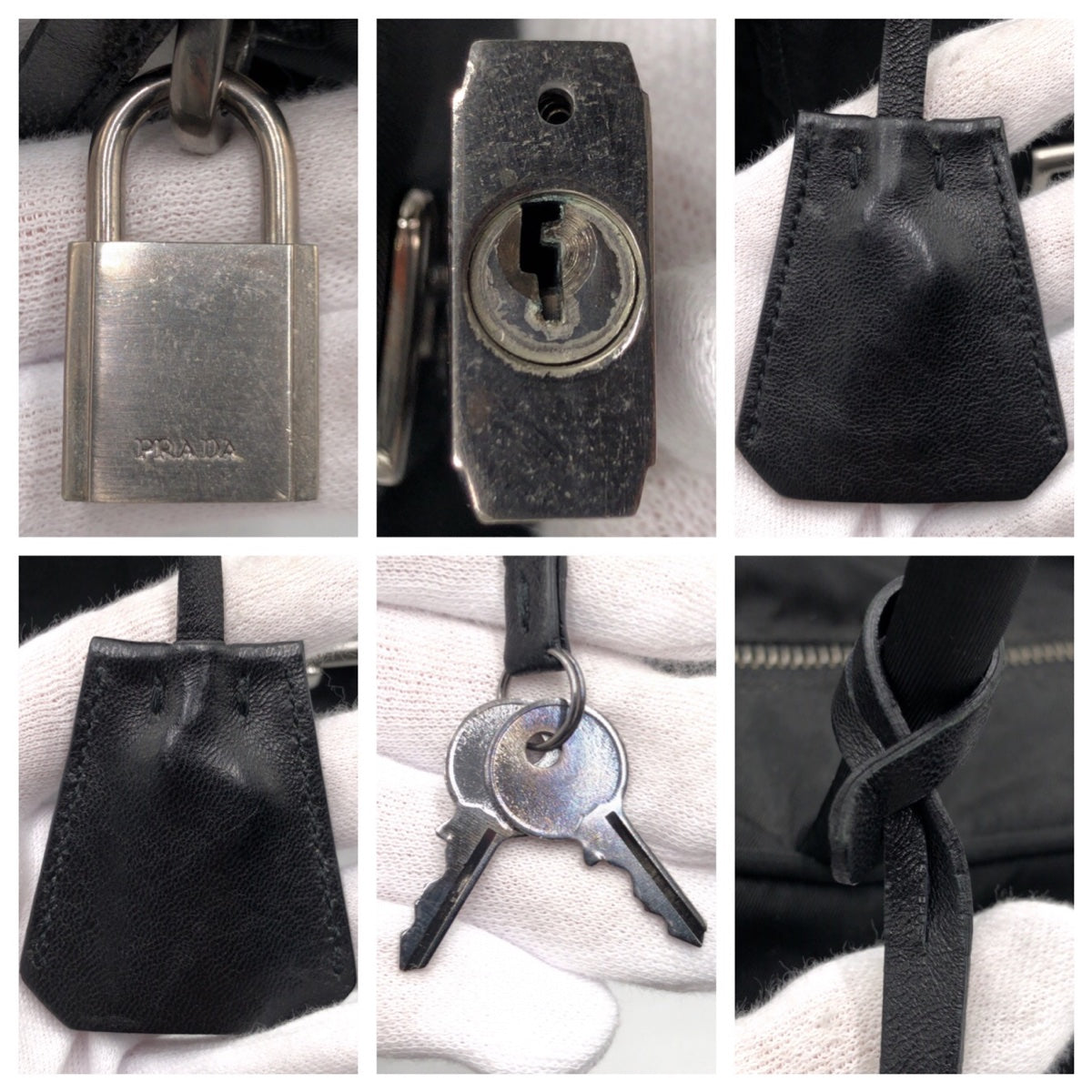 13554
PRADA プラダ テスート 三角ロゴ ブラック 黒 ナイロン ボストンバッグ ショルダーバッグ  レディース
