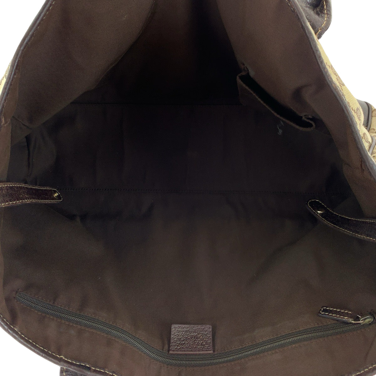 13556
GUCCI グッチ プリンシー シェリーライン リボン ブラウン ゴールド金具 GGキャンバス 165805 トートバッグ ショルダーバッグ  レディース