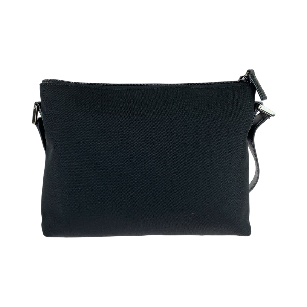 13557
GUCCI グッチ 男女兼用 ブラック 黒 シルバー金具 キャンバス / レザー ワンショルダーバッグ ポシェット  メンズ