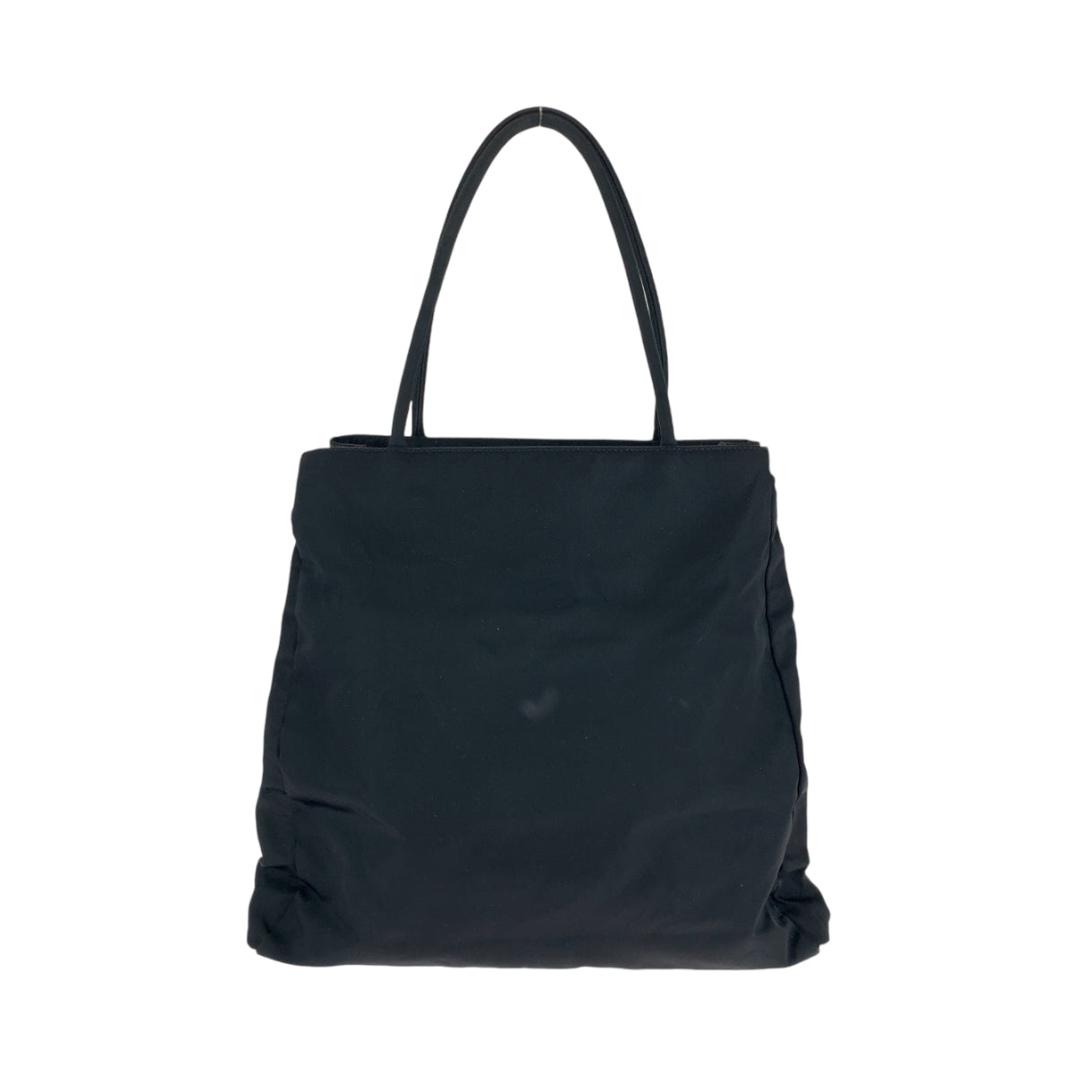 PRADA Prada Tessuto Triangle Logo Plate Black Silver Hardware Nylon Tote Bag Shoulder Bag Women's