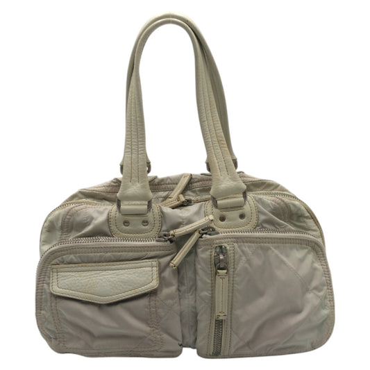 PRADA Prada Sport White Silver Hardware Nylon Handbag Shoulder Bag Women's