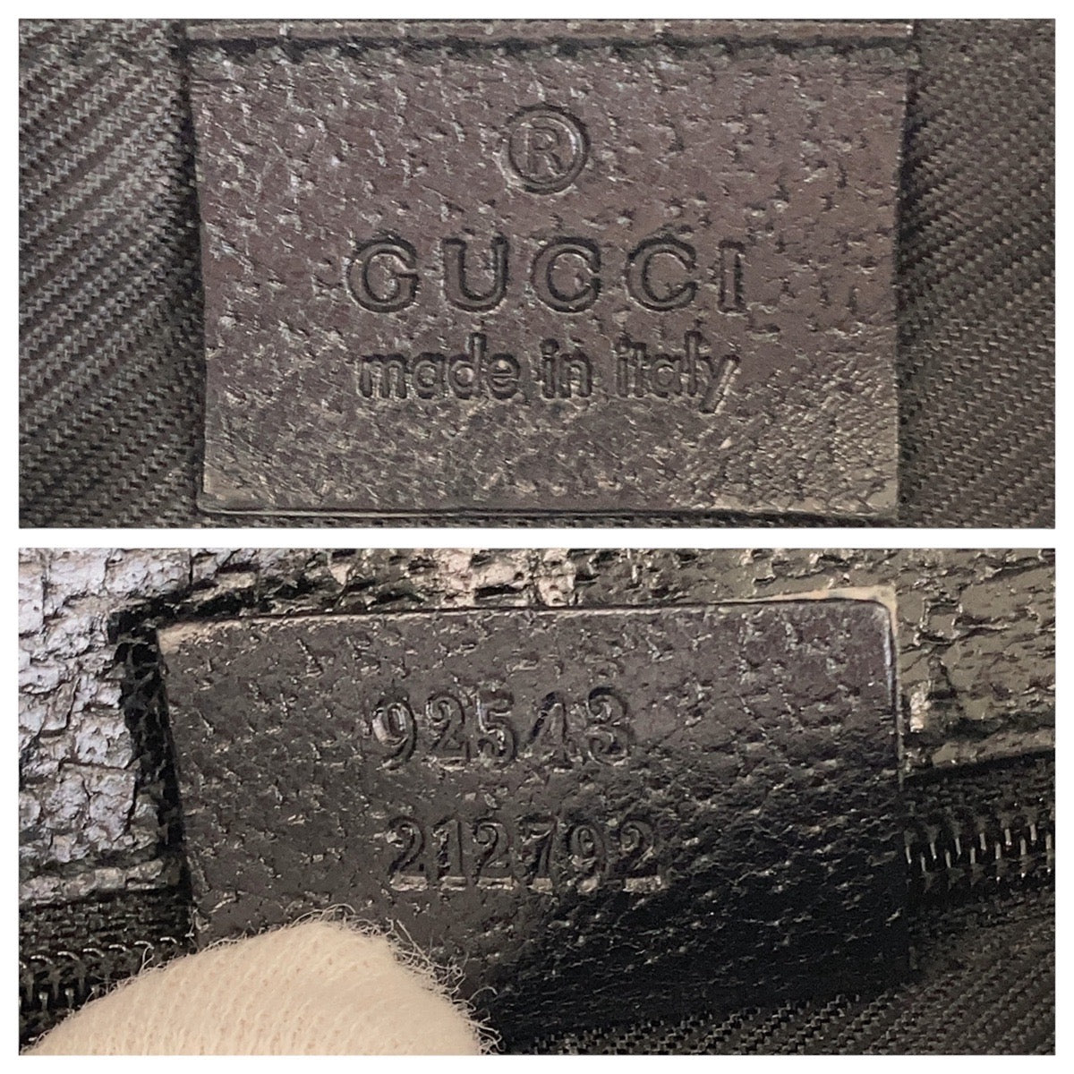13561
GUCCI グッチ ブラック 黒 シルバー金具 GGキャンバス ボディバッグ バムバッグ ウエストポーチ  レディース