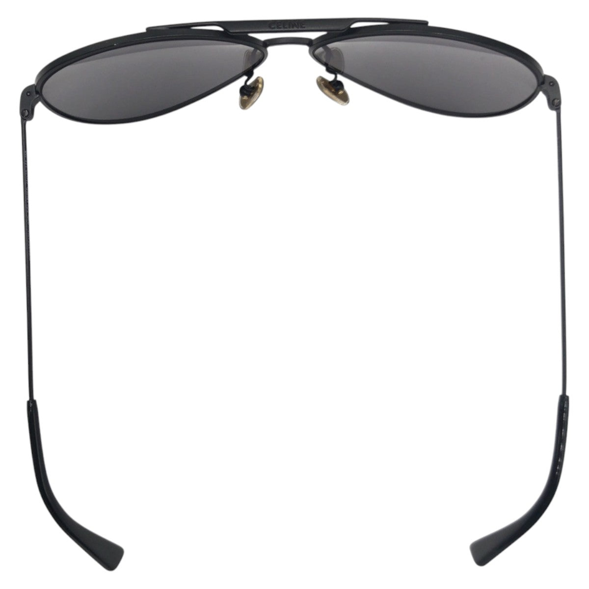 CELINE セリーヌ ブラック 黒 メタル CL400620 02D 6112 145 2P サングラス 偏光レンズ  ティアドロップ  メンズ