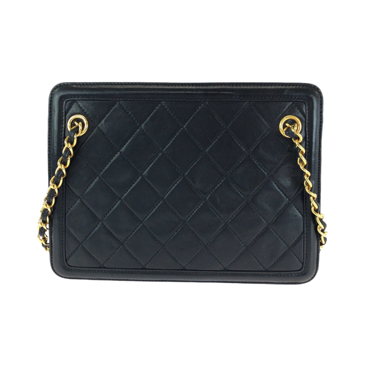 13566
CHANEL シャネル ヴィンテージ マトラッセ フリンジ タッセル ブラック 黒 ゴールド金具 ラムスキン チェーンショルダーバッグ 肩掛け  レディース