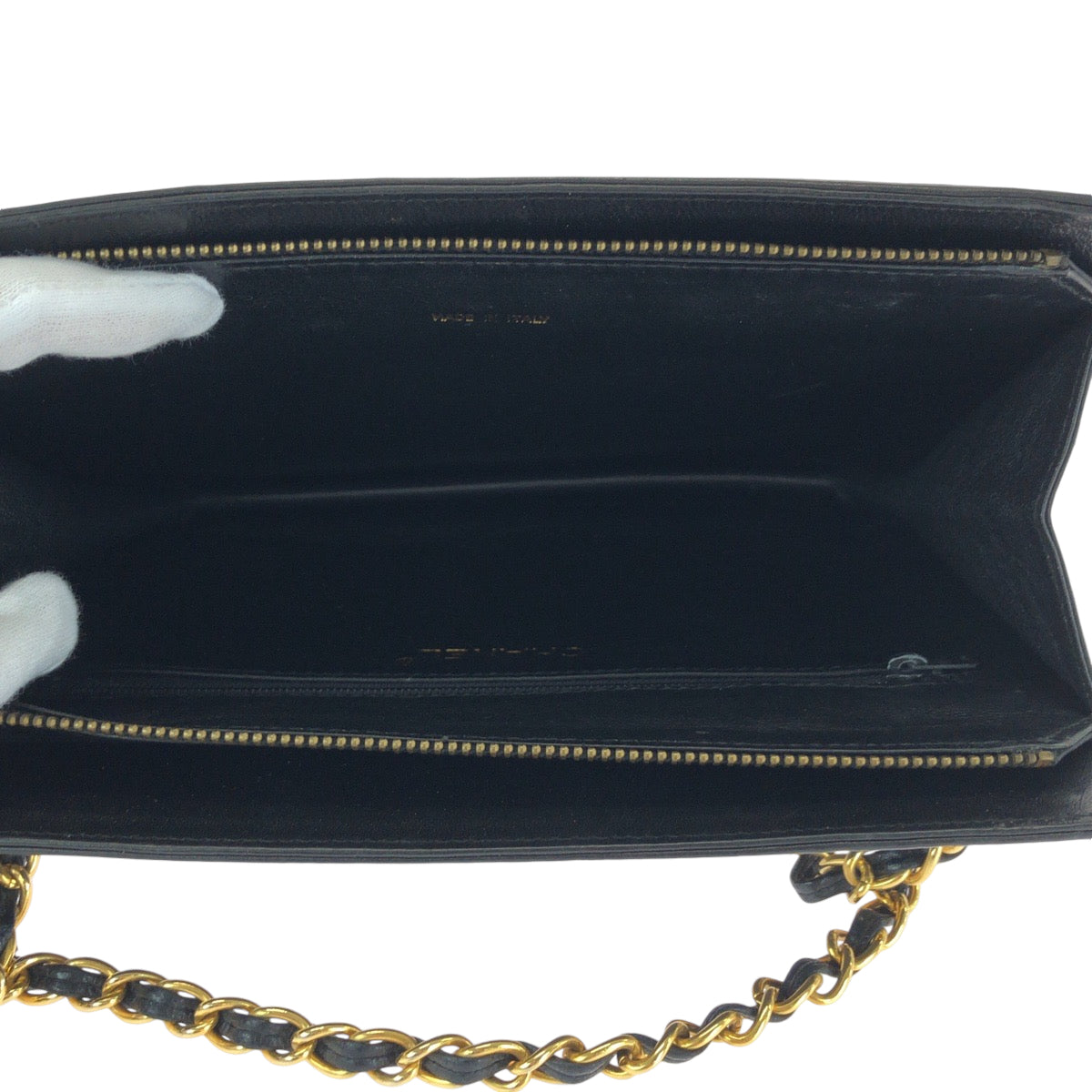 13566
CHANEL シャネル ヴィンテージ マトラッセ フリンジ タッセル ブラック 黒 ゴールド金具 ラムスキン チェーンショルダーバッグ 肩掛け  レディース