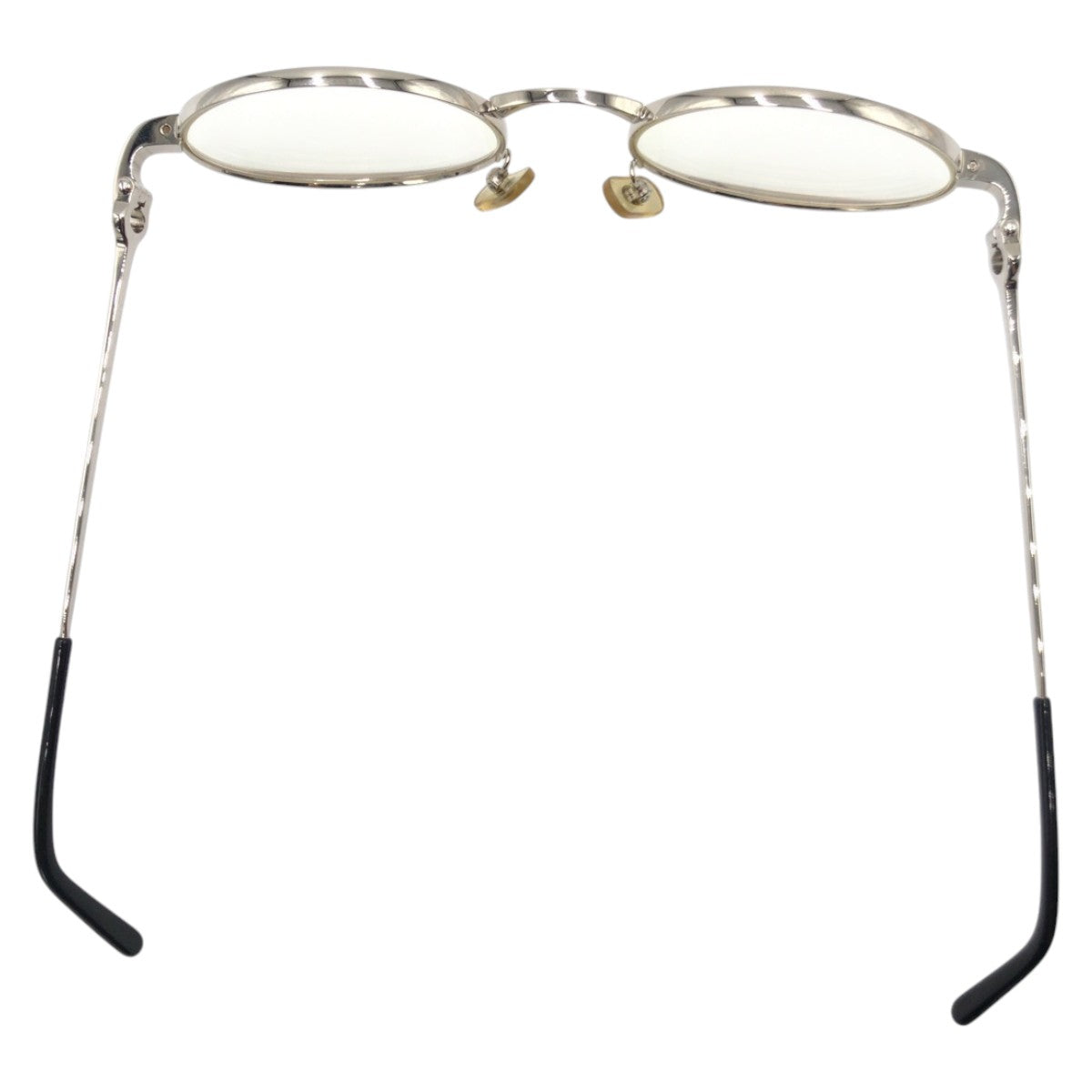 13567
 CARTIER Silver Metal 135 50□20 Glasses Frames for Women