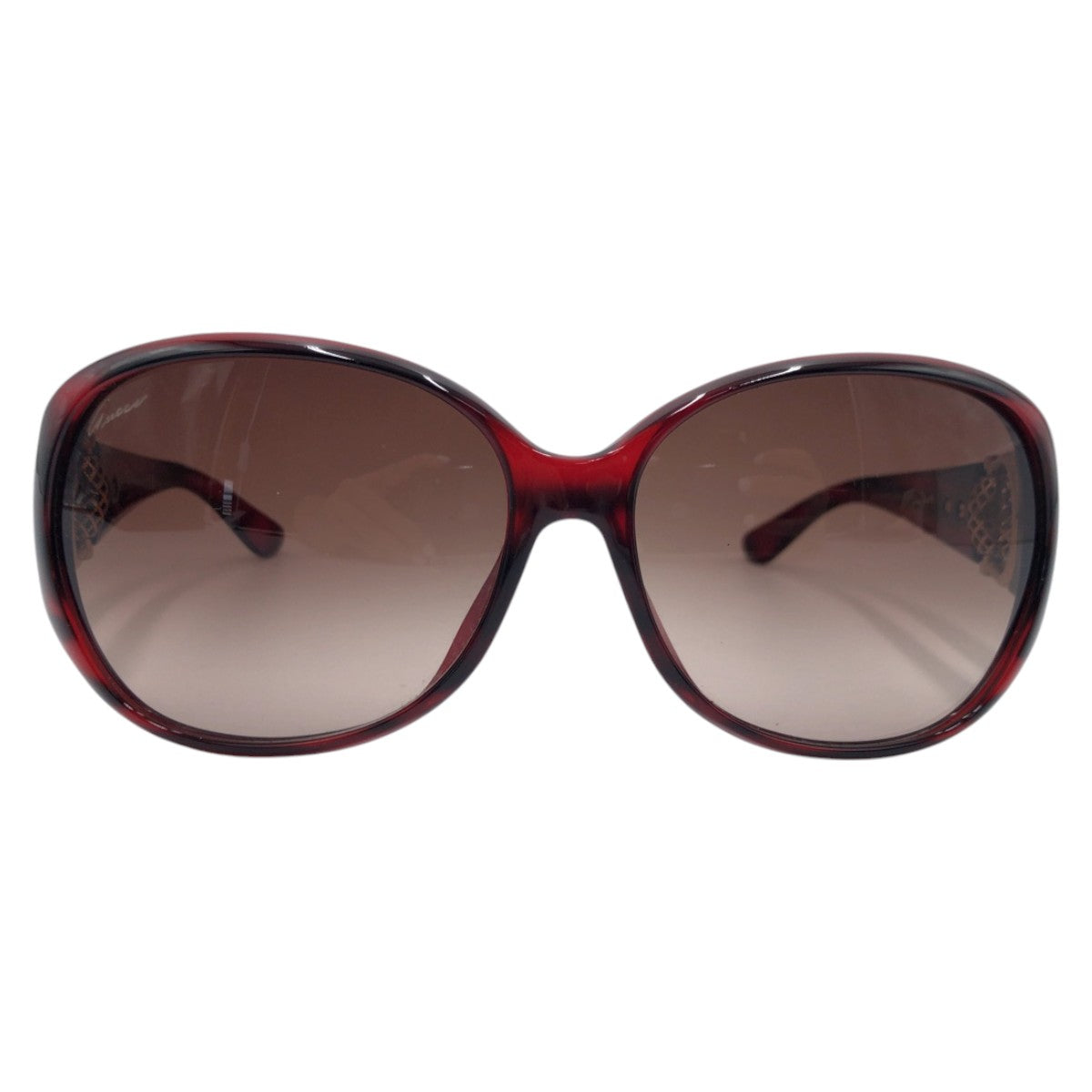 13568
GUCCI グッチ ホースビット ブラウン プラスチック GG 3726/F/S MMVJ6 61□15 110 サングラス バタフライ  レディース