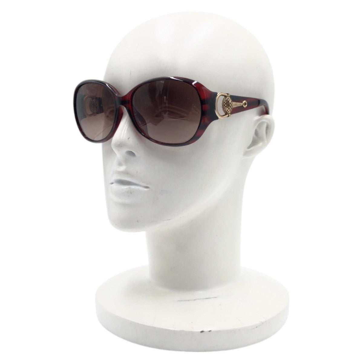 13568
GUCCI グッチ ホースビット ブラウン プラスチック GG 3726/F/S MMVJ6 61□15 110 サングラス バタフライ  レディース