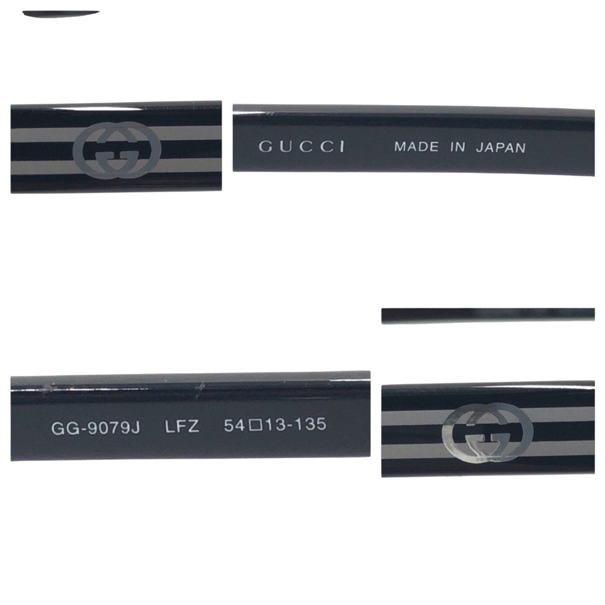 GUCCI グッチ GGロゴ ワインレッド ブラック 黒 ブルー プラスチック GG 9079J LF2 54◻︎13 135 メガネフレーフ ウェリントン  メンズ