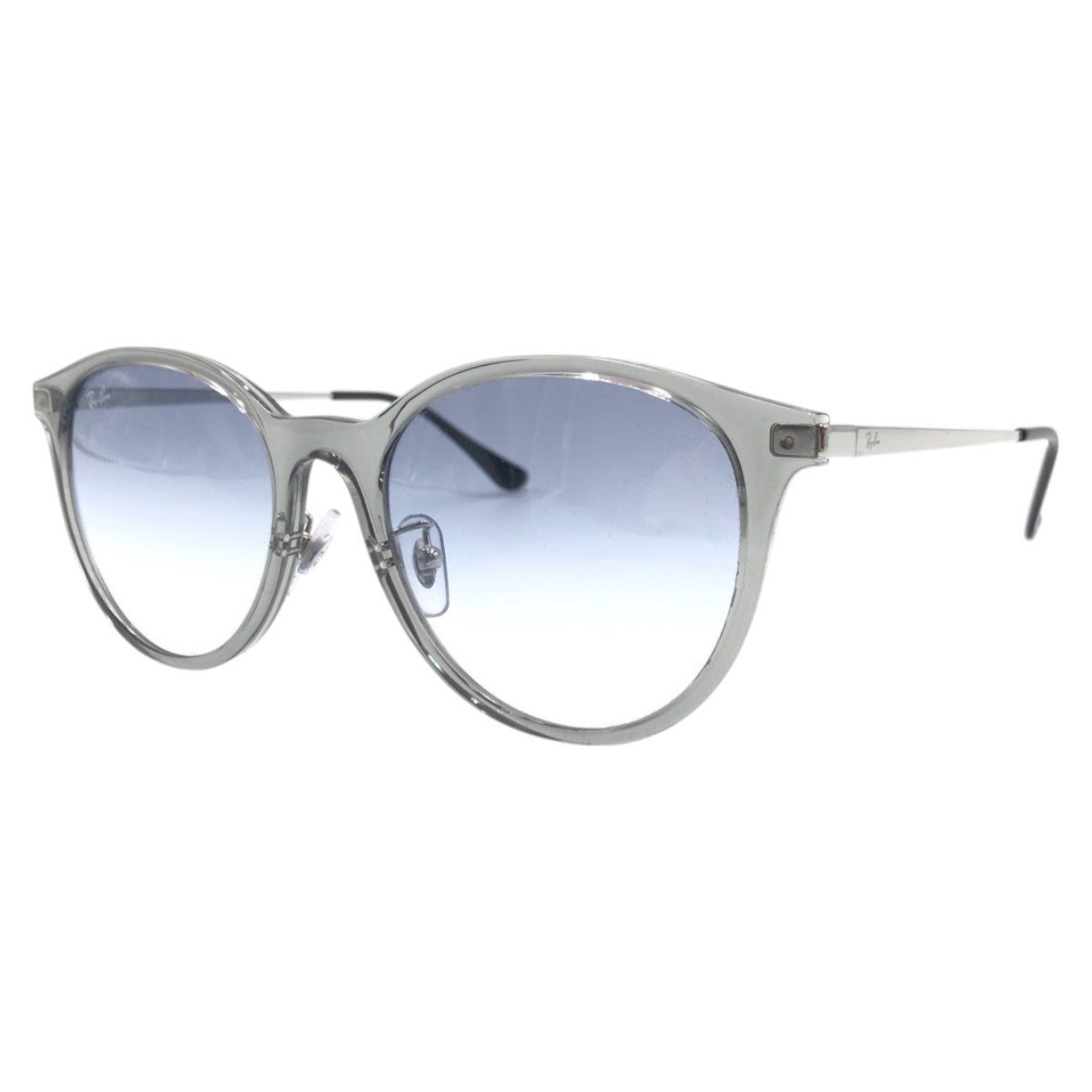 13572
Ray-Ban レイバン アジアエリア限定 トランスペアレント ブルー シルバー クリア プラスチック RB4334D 6611/19 55□19 145 1N 男女兼用 ボストン  レディース
