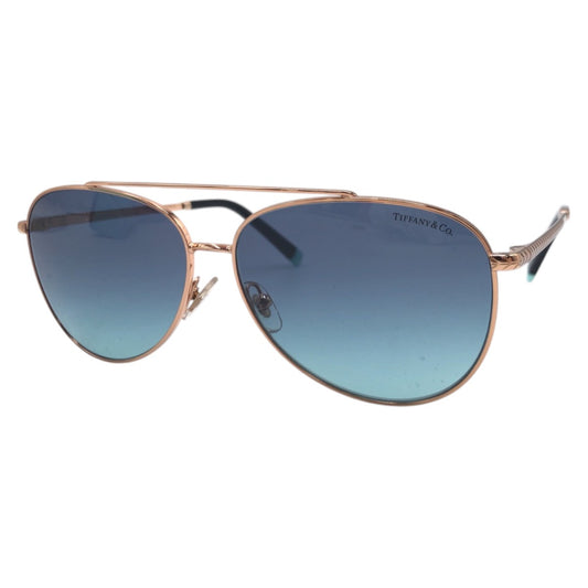 TIFFANY&Co. ティファニー ブルー ゴールド メタル TF3074 6105/98 59□13 140 2N 男女兼用 ティアドロップ  メンズ