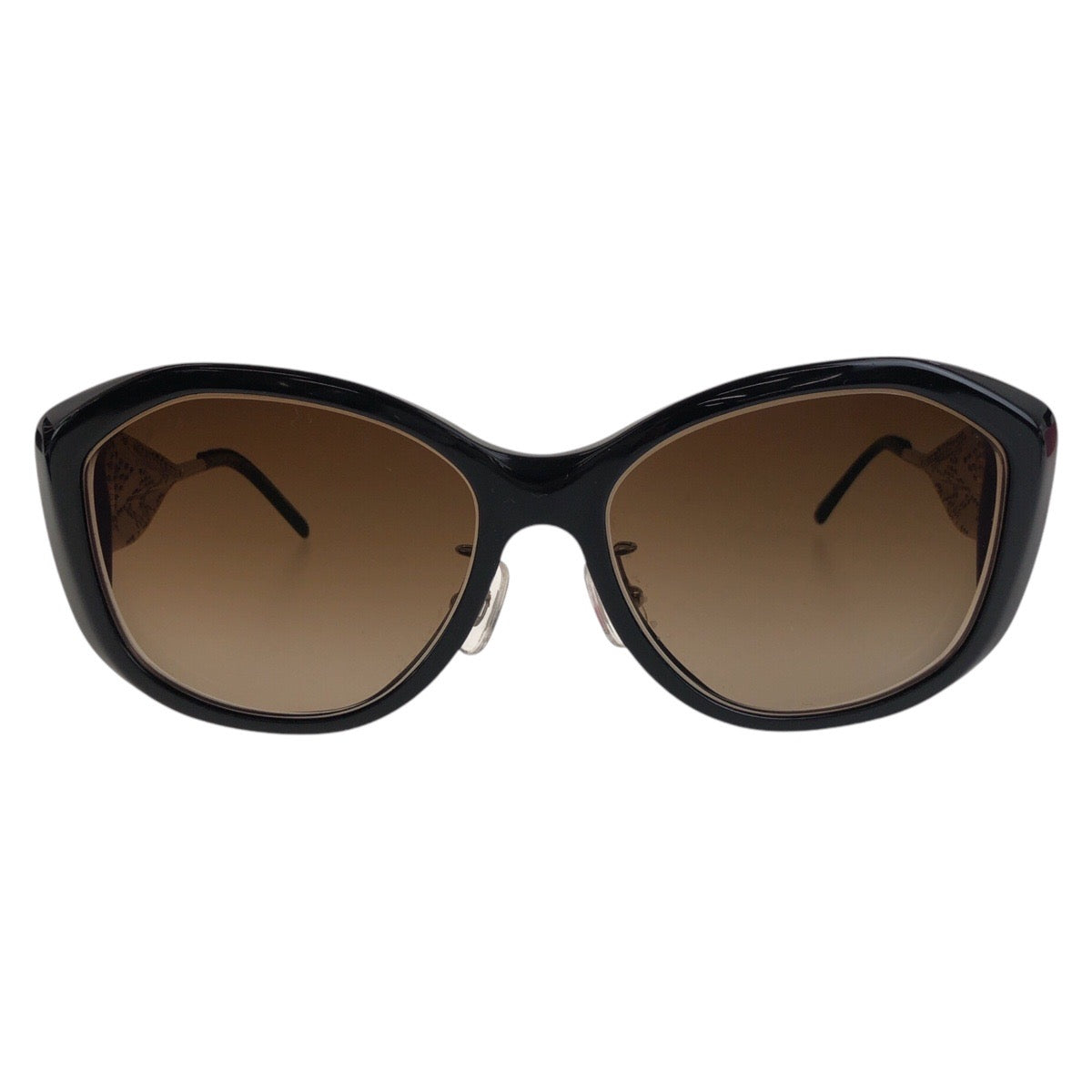 13573
BURBERRY バーバリー ブラック 黒 ゴールド金具 プラスチック B 4208-O-F 3001/8G 5716 135 サングラス 男女兼用 ウェリントン  レディース