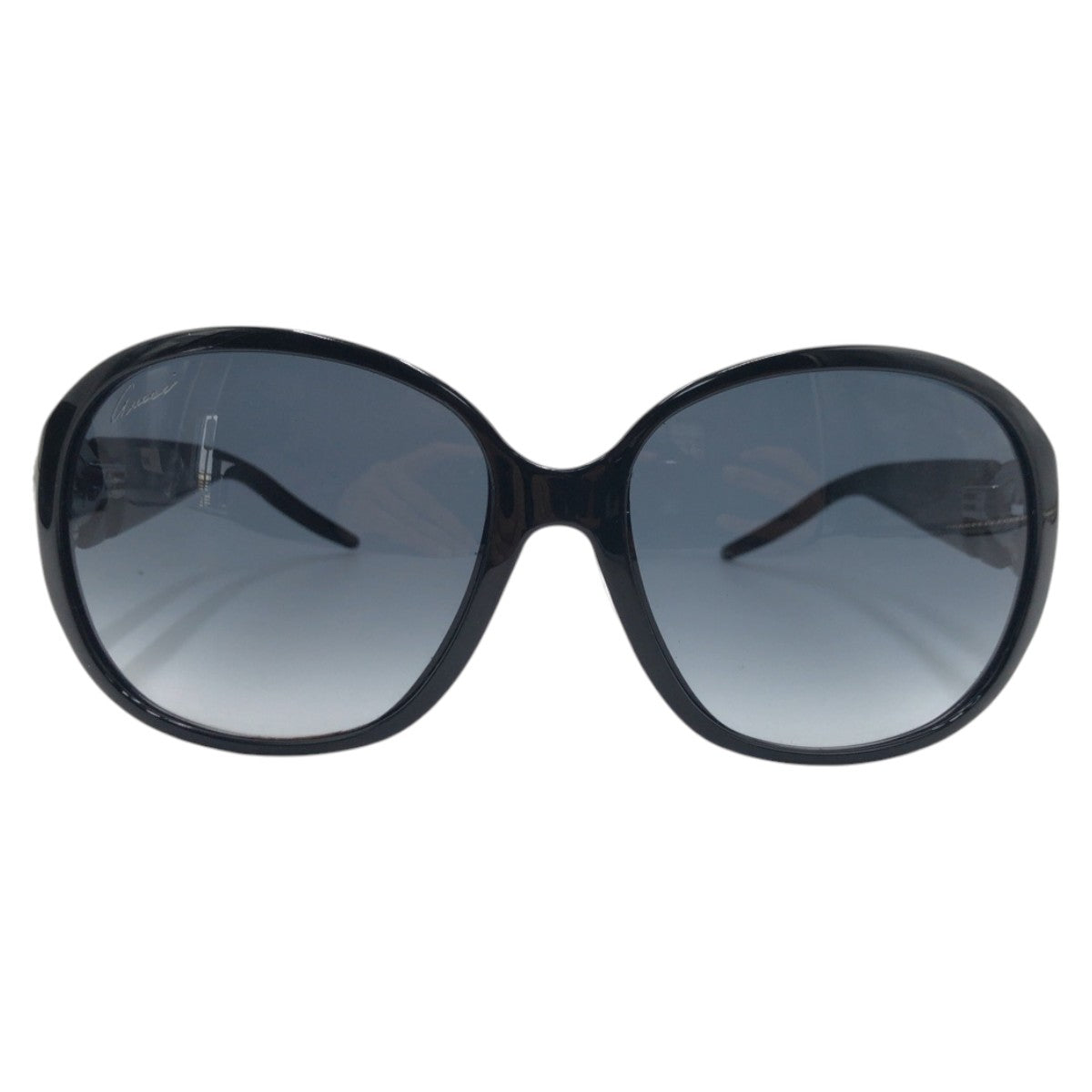 GUCCI グッチ ラインストーン ブラック 黒 プラスチック GG3530 1F/S D28JJ 61◻︎15 110 サングラス ラウンド  レディース