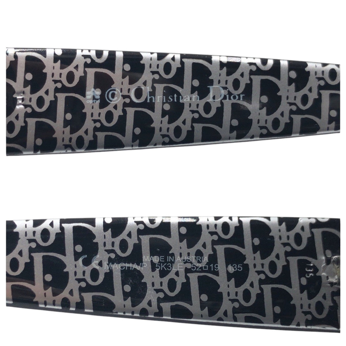 Dior ディオール トロッター ブラック 黒 シルバー プラスチック 5K3LE 52□19 135 サングラス スクエア  レディース