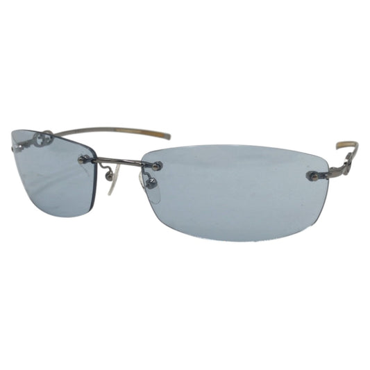 GUCCI グッチ GGロゴ ブルー シルバー メタル GG 177518 6LB 60◻︎17 125 サングラス 男女兼用 スクエア  メンズ