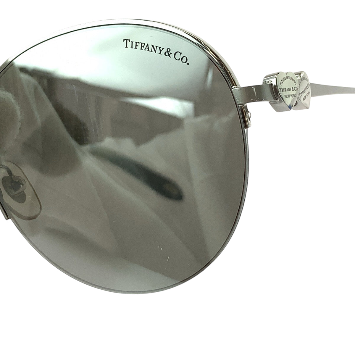 13575
TIFFANY&Co. ティファニー リターントゥティファニー ハート シルバー チタン TF3053 サングラス ミラー ラウンド  レディース