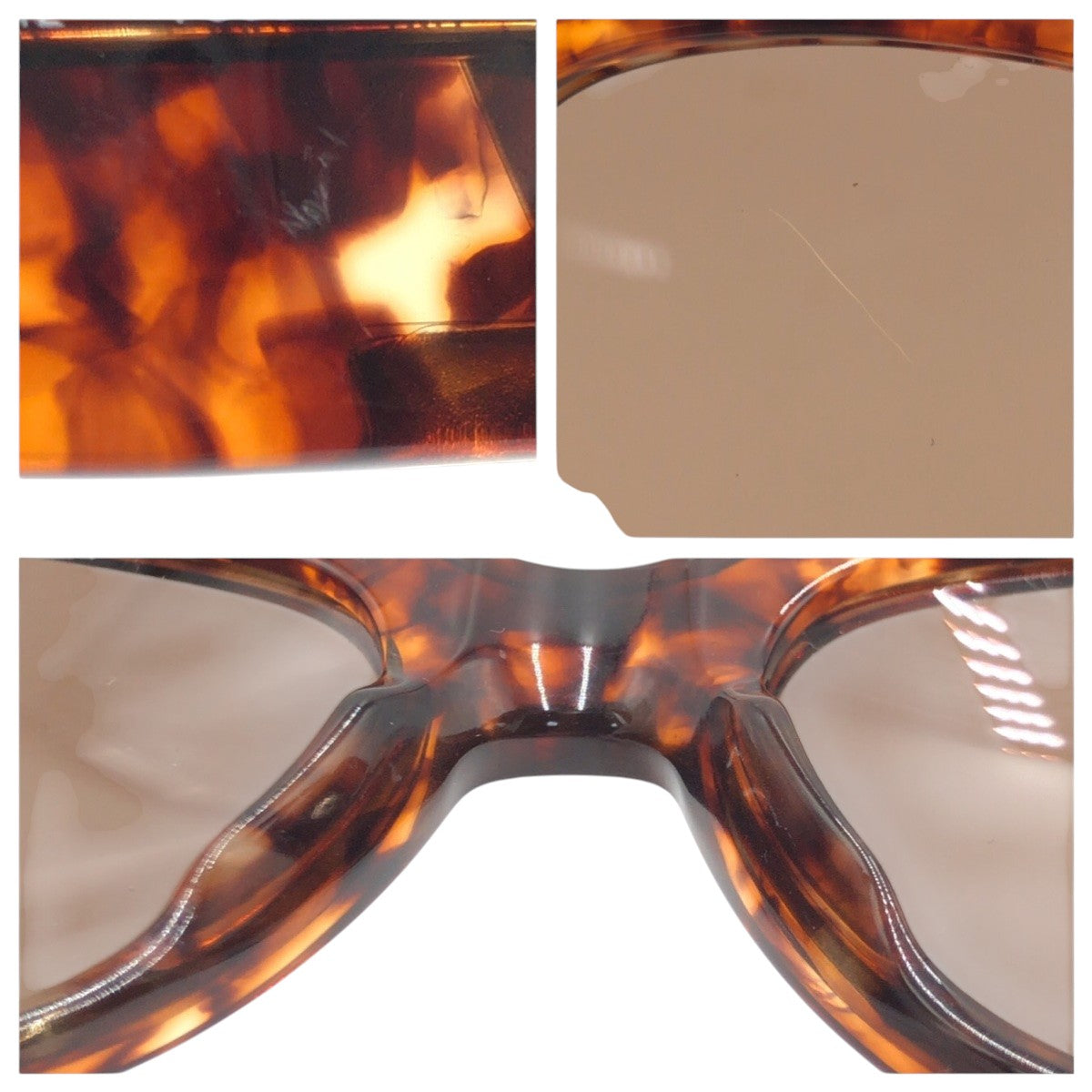 YVES SAINT LAURENT イヴ サンローラン ヴィンテージ YSL ラインストーン ブラウン ゴールド プラスチック 6542 Y506 140 サングラス ウェリントン  レディース A8