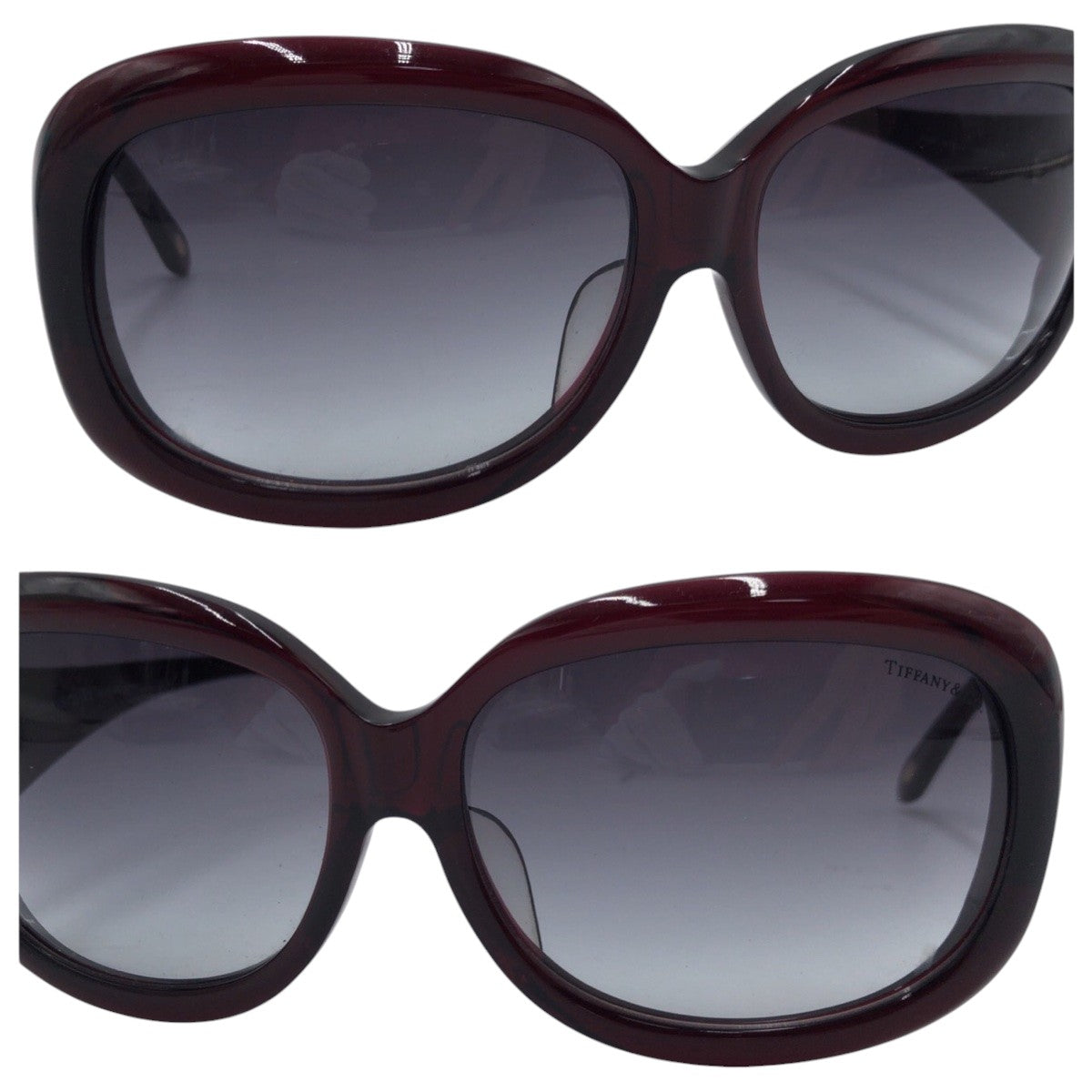 TIFFANY&Co. ティファニー ブラック 黒 プラスチック TF4039 800 3/11 61□15 140 サングラス バタフライ  レディース