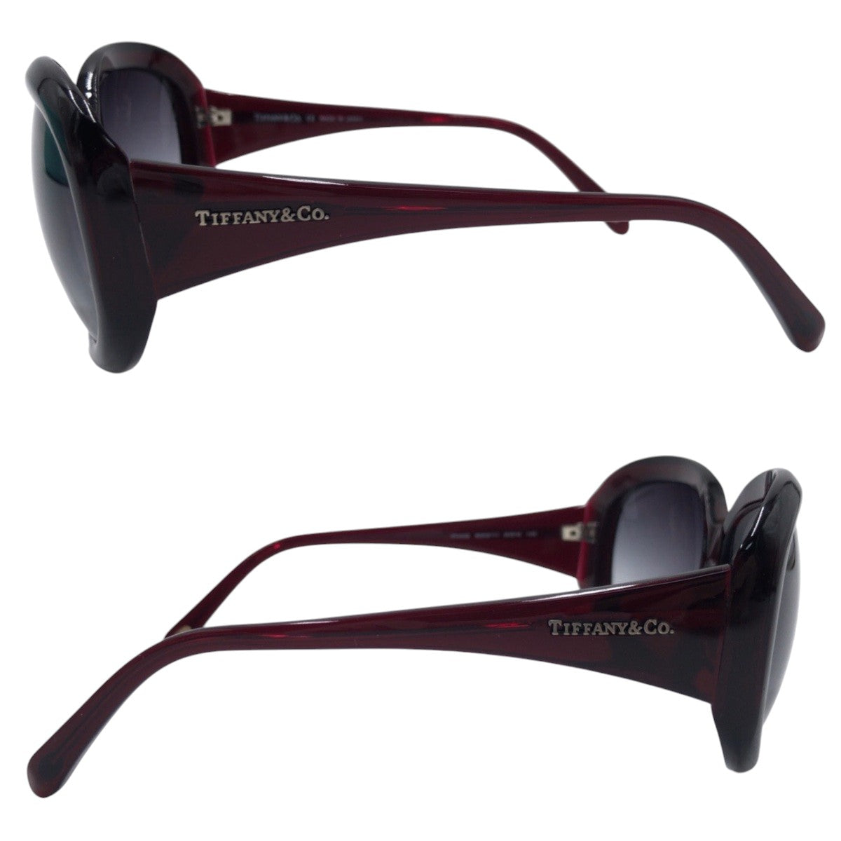 TIFFANY&Co. ティファニー ブラック 黒 プラスチック TF4039 800 3/11 61□15 140 サングラス バタフライ  レディース