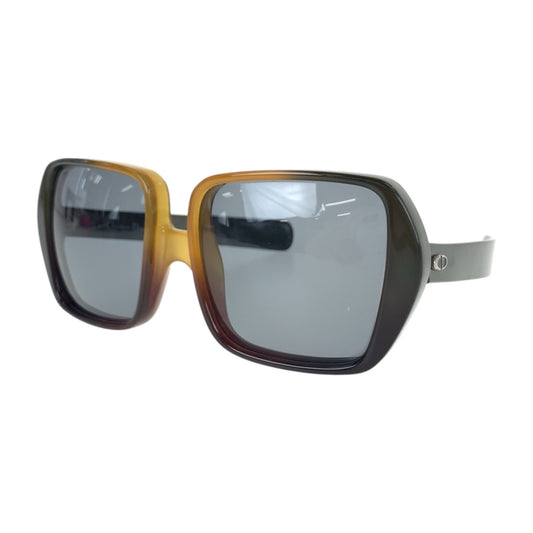 14128
Dior ディオール ヴィンテージ ダークグリーン イエロー シルバー金具 プラスチック 135 5 1/4 サングラス 男女兼用 スクエア  レディース ABP15