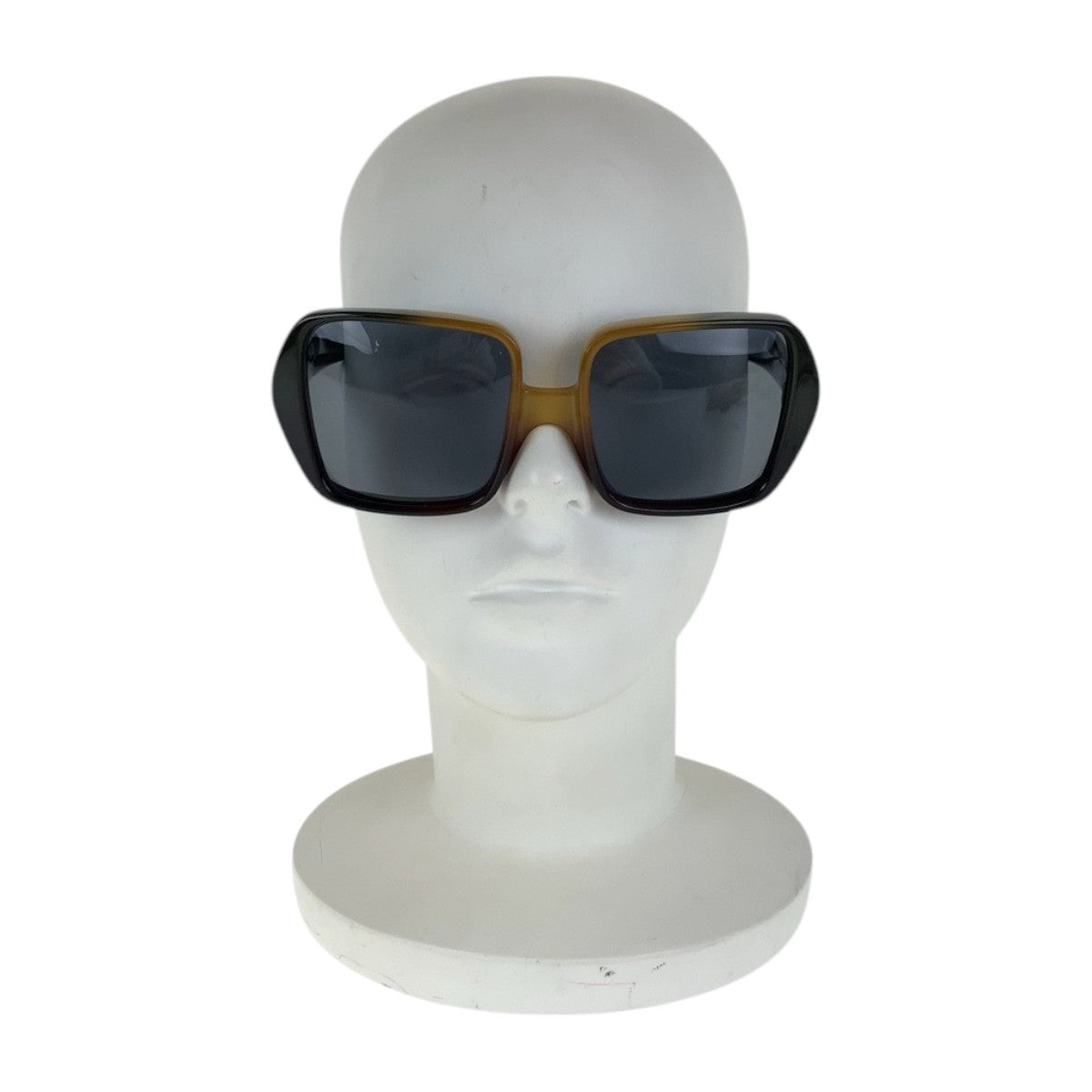 14128
Dior ディオール ヴィンテージ ダークグリーン イエロー シルバー金具 プラスチック 135 5 1/4 サングラス 男女兼用 スクエア  レディース ABP15