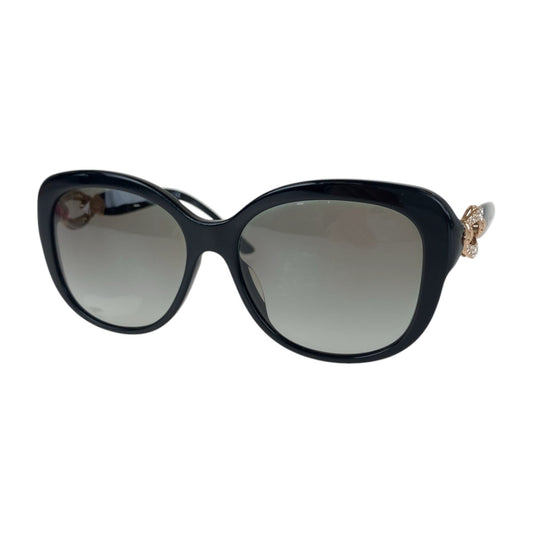 14130
BVLGARI ブルガリ ラインストーン ブラック ゴールド プラスチック 8180-B-F 501/8G 57◻︎17 140 3N サングラス 男女兼用 ウェリントン  レディース