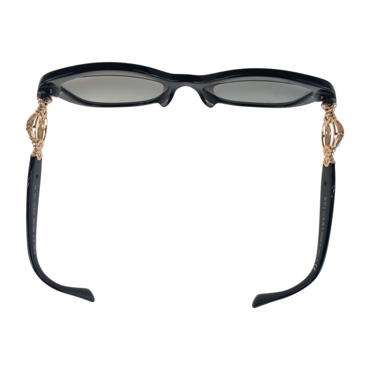 14130
BVLGARI ブルガリ ラインストーン ブラック ゴールド プラスチック 8180-B-F 501/8G 57◻︎17 140 3N サングラス 男女兼用 ウェリントン  レディース