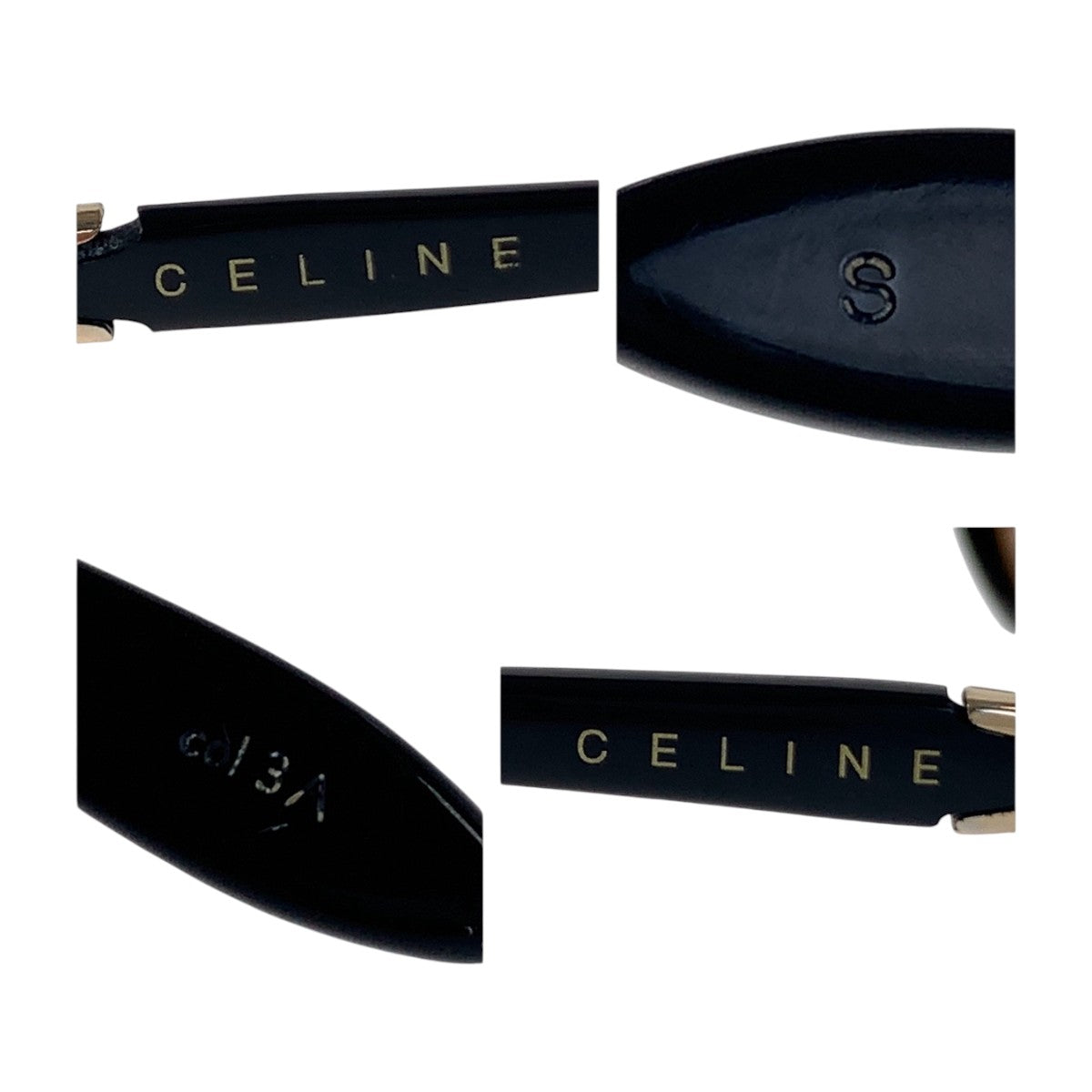 14133
CELINE セリーヌ ヴィンテージ ブラウン ゴールド金具 プラスチック CLF-0054 53◻︎13-135 サングラス 男女兼用 オーバル  レディース