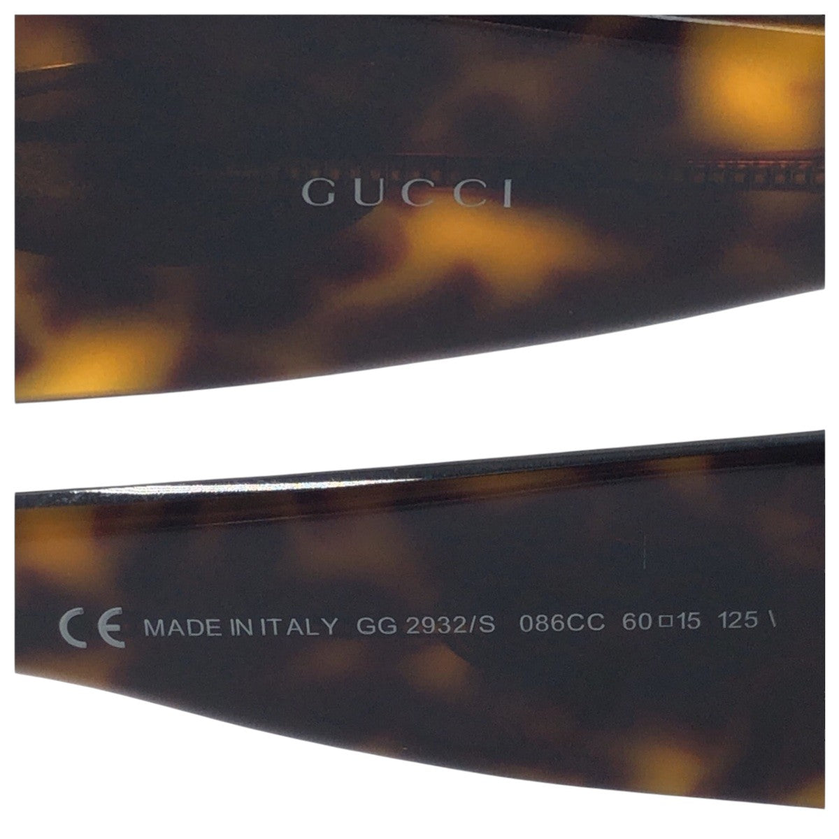 14135
GUCCI グッチ ブラウン プラスチック GG 2932/S 086cc 60◻︎15 125 サングラス バタフライ  レディース