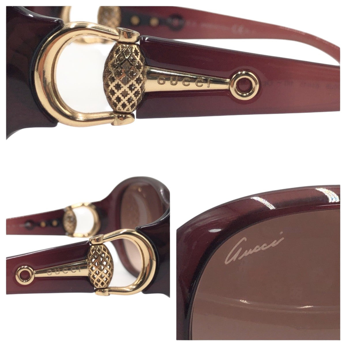 GUCCI グッチ アジアンフィット ブラウン ゴールド プラスチック GG3726/F/S 0D0J6 61◻︎15 110  サングラス バタフライ  レディース