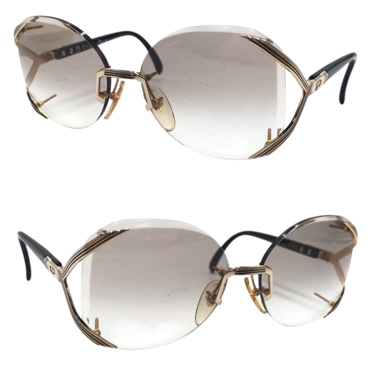 Dior ディオール ヴィンテージ CDロゴ ゴールド メタル 2289 49 57◻︎16 サングラス バタフライ  レディース