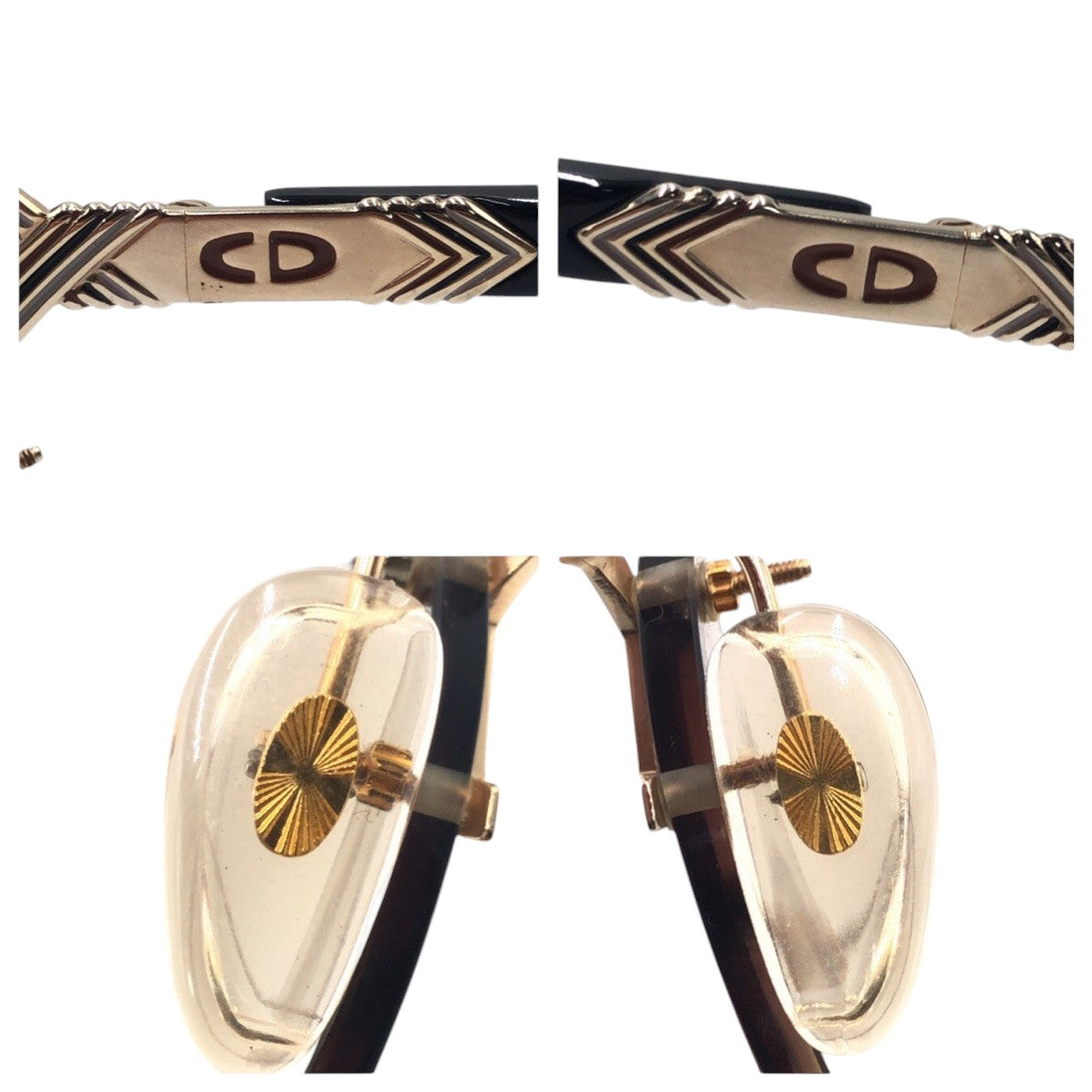 Dior ディオール ヴィンテージ CDロゴ ゴールド メタル 2289 49 57◻︎16 サングラス バタフライ  レディース