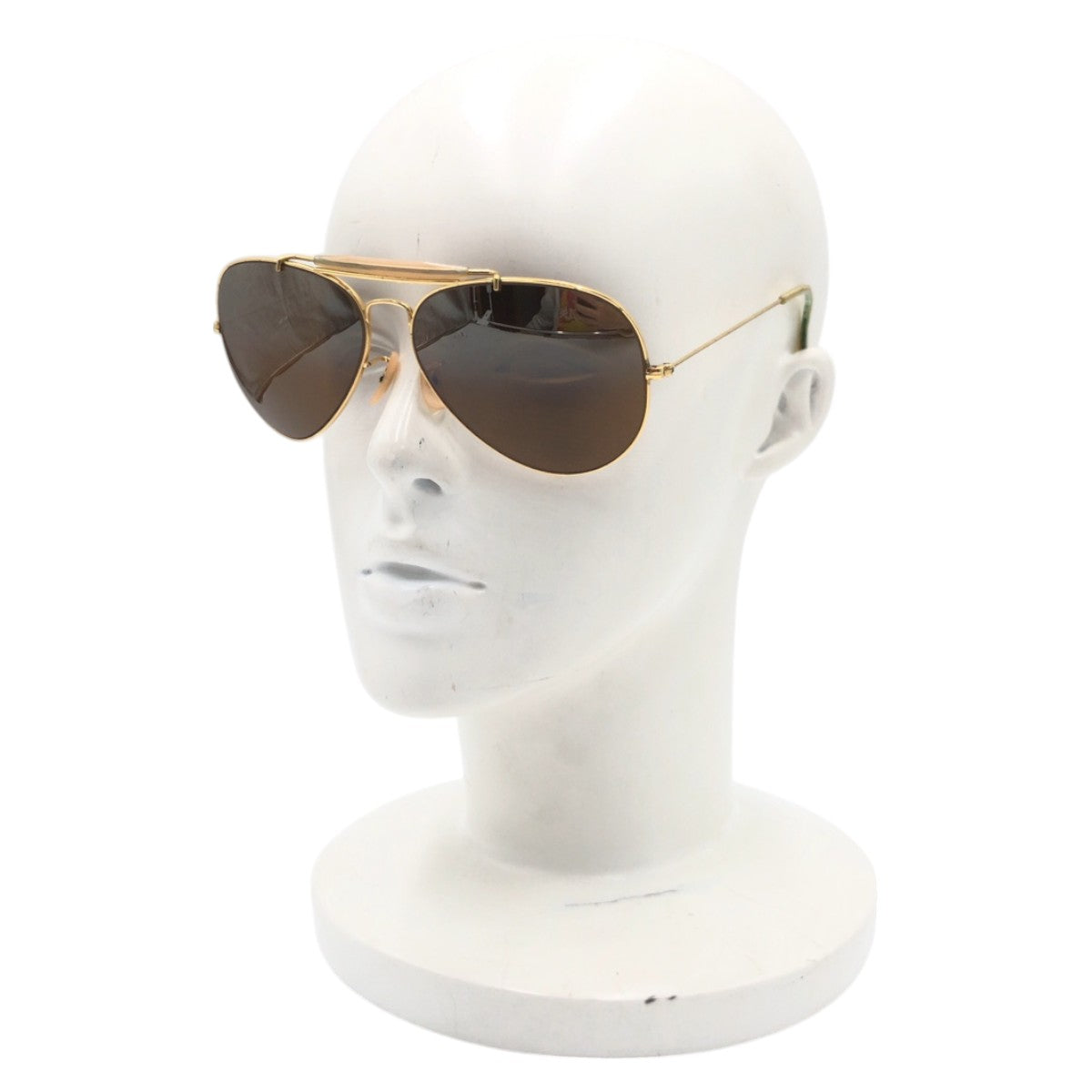Ray-Ban レイバン ヴィンテージ B&L ボシュロム RAY-BAN U.S.A アビエーター ブラウン ゴールド メタル サングラス ティアドロップ  メンズ