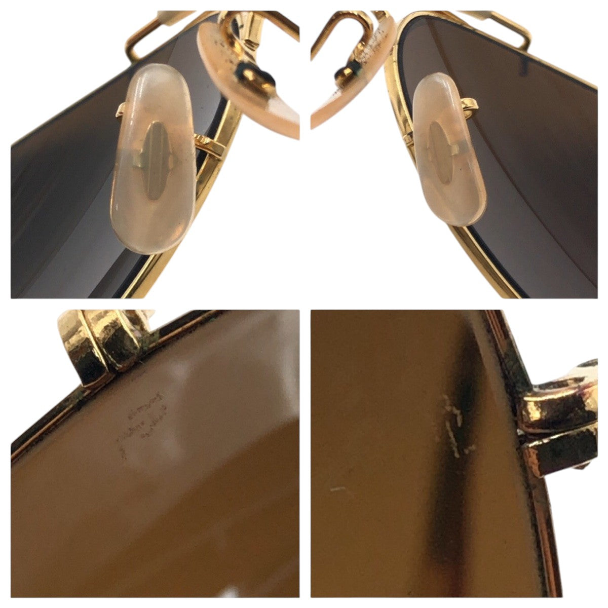 Ray-Ban レイバン ヴィンテージ B&L ボシュロム RAY-BAN U.S.A アビエーター ブラウン ゴールド メタル サングラス ティアドロップ  メンズ