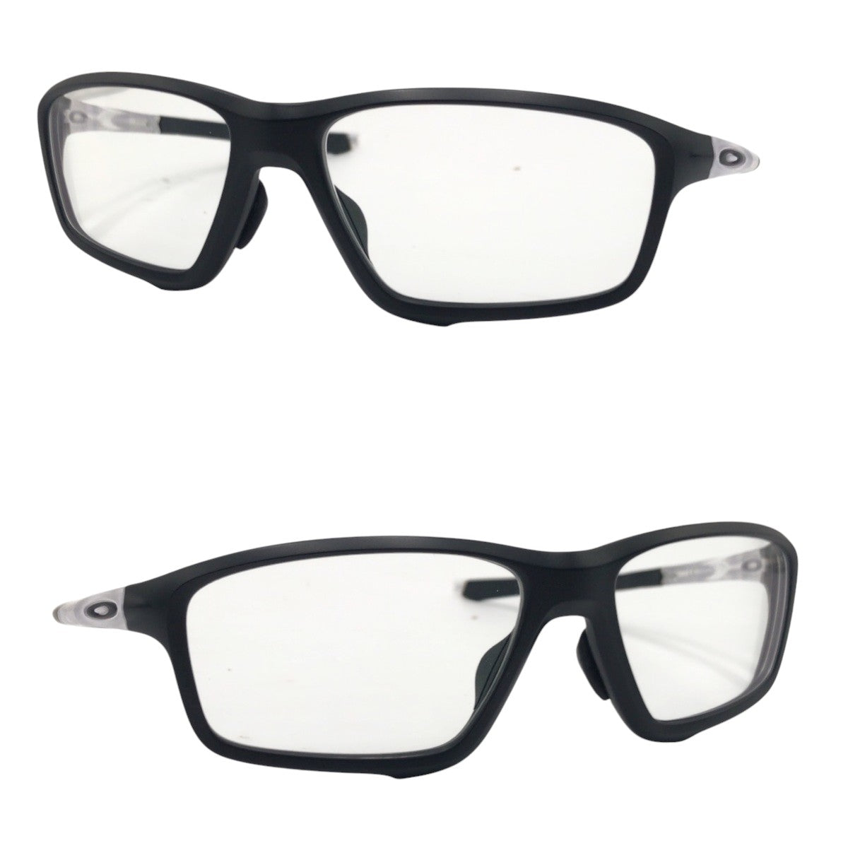 OAKLEY A CROSSLINK ZERO Black Clear Plastic 1380X8080-0358 58◻︎16 Sunglasses Eyeglass Frame Unisex Square Men's