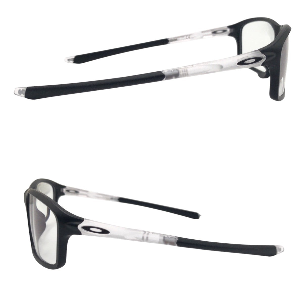 OAKLEY A CROSSLINK ZERO Black Clear Plastic 1380X8080-0358 58◻︎16 Sunglasses Eyeglass Frame Unisex Square Men's