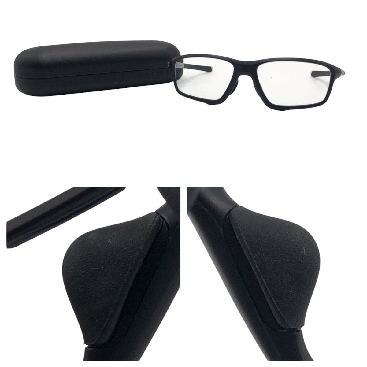 OAKLEY A CROSSLINK ZERO Black Clear Plastic 1380X8080-0358 58◻︎16 Sunglasses Eyeglass Frame Unisex Square Men's