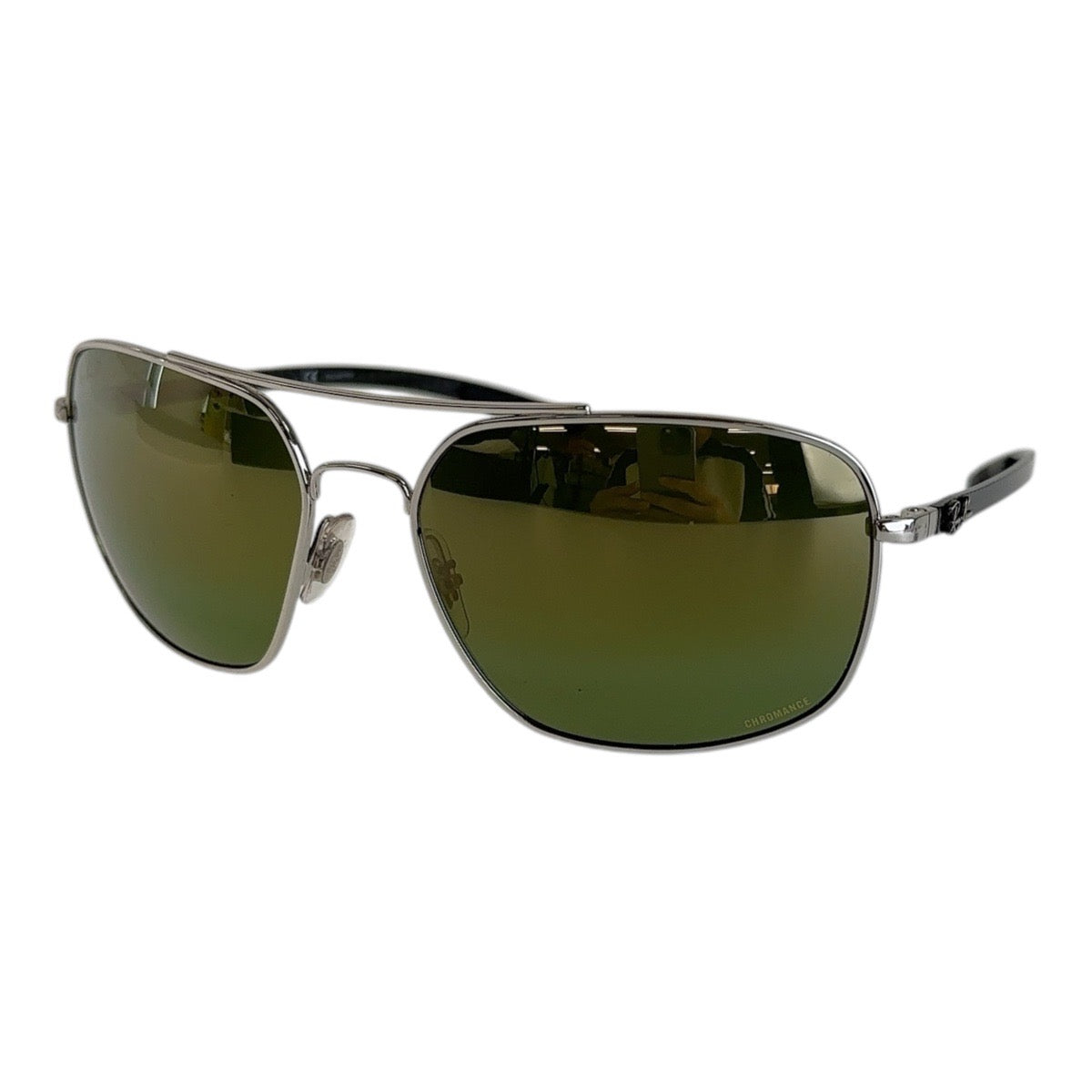 13576
Ray-Ban レイバン CHROMANCE グリーン シルバー金具 メタル / プラスチック RB 8322-CH 003/60 62□17 135 3P サングラス 偏光レンズ スクエア  メンズ