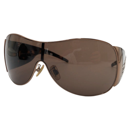 DOLCE&GABBANA ドルチェアンドガッバーナ ラインストーン ブラウン プラスチック DG2005 039/73 120 サングラス  レディース