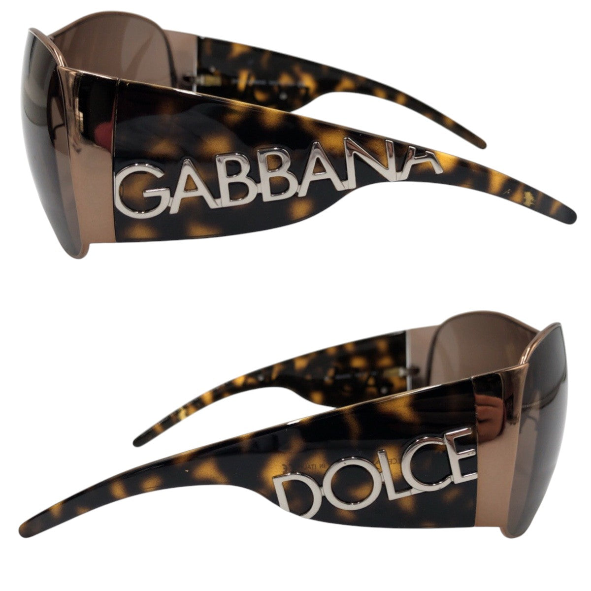DOLCE&GABBANA ドルチェアンドガッバーナ ラインストーン ブラウン プラスチック DG2005 039/73 120 サングラス  レディース