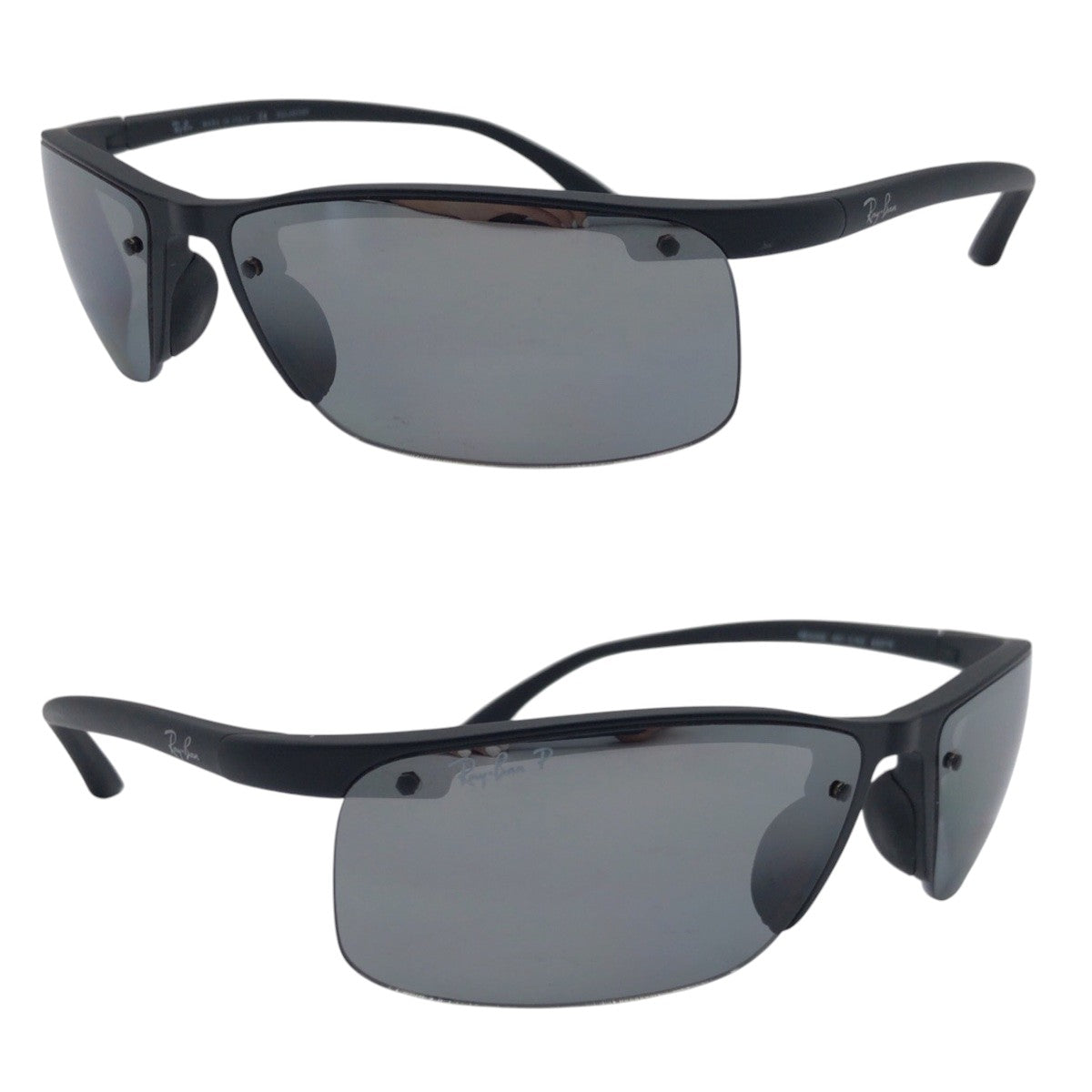13577
Ray-Ban レイバン ブラック 黒 プラスチック RB4056 601-S 182 53□15 偏光レンズ スクエア  メンズ