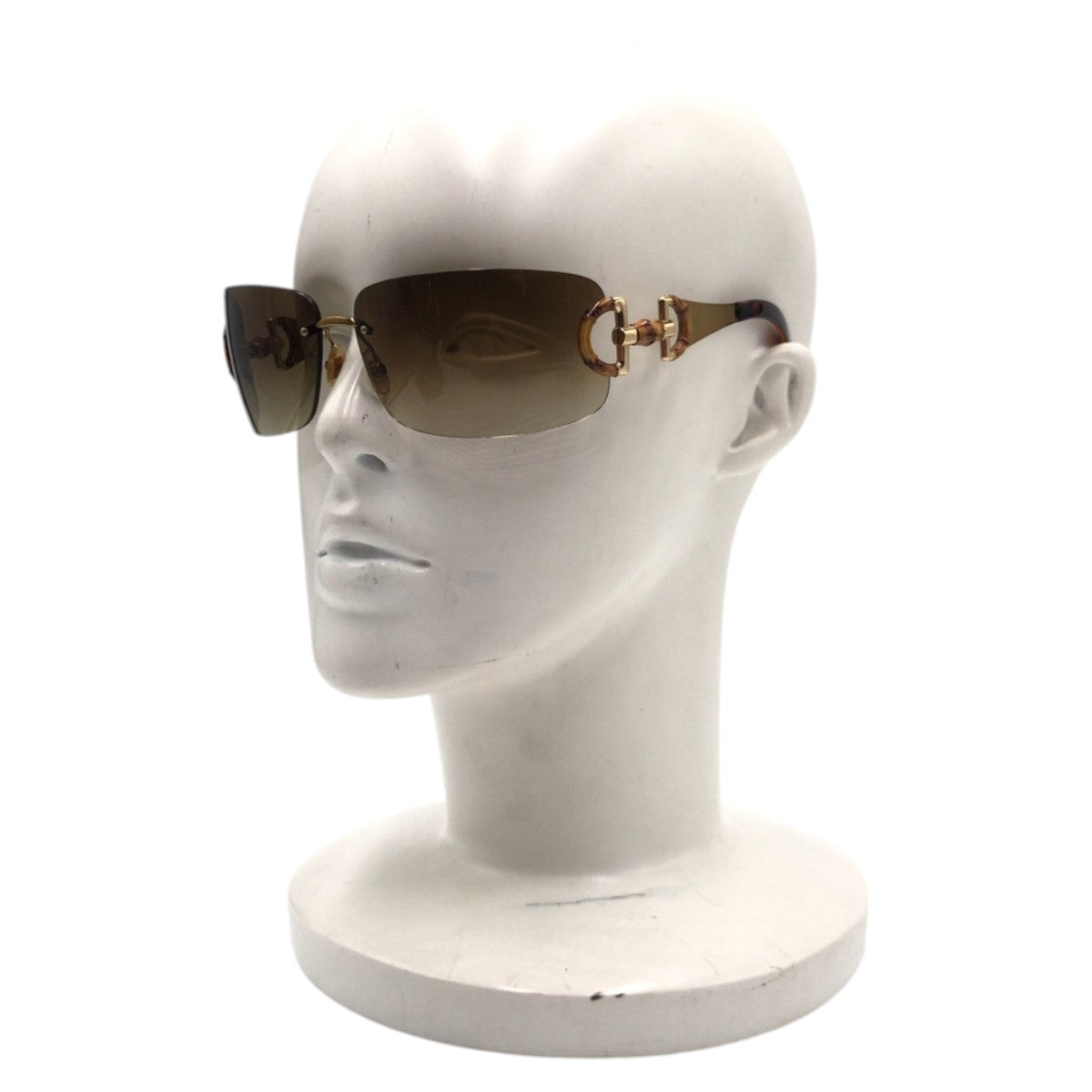 13580
GUCCI グッチ バンブー ホースビット ブラウンゴールド プラスチック / メタル GG 2801/S OUNIS 68□13 115 サングラス スクエア  レディース